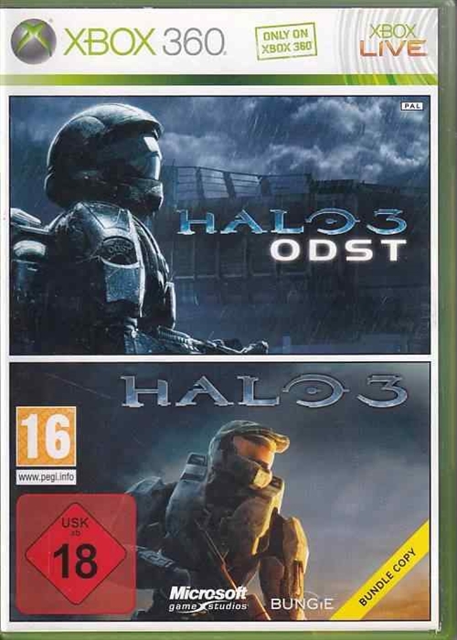 Halo 3 ODST og Halo 3 Bundle Copy - XBOX 360 (B Grade) (Genbrug)